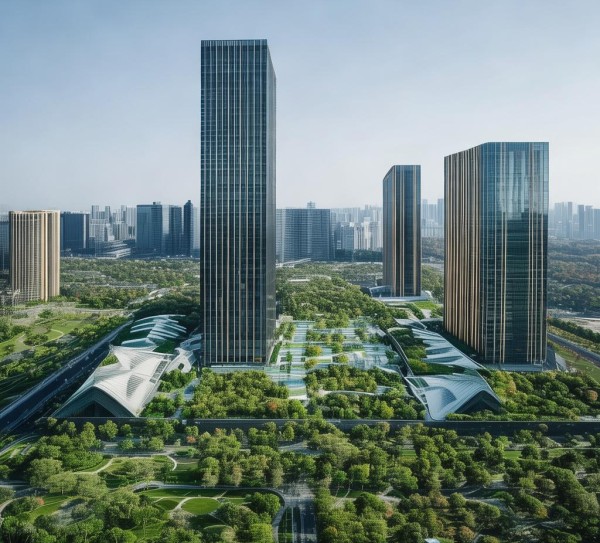 宿迁国际商贸城，商业新地标，生态绿肺新标杆